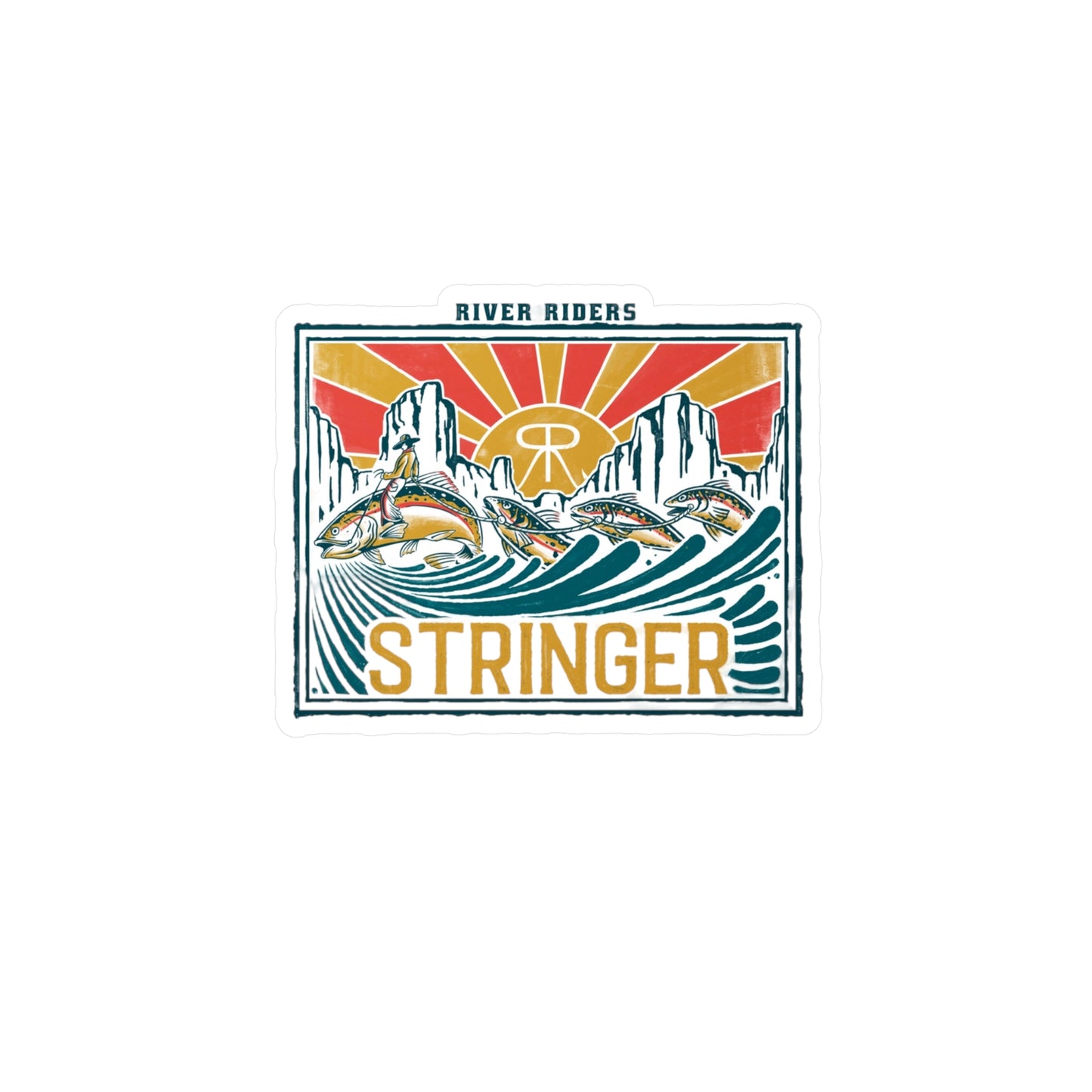 River Riders Stringer Decal