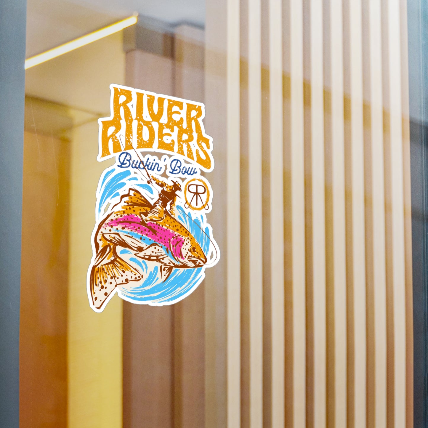 River Riders Buckin' Bow Decal