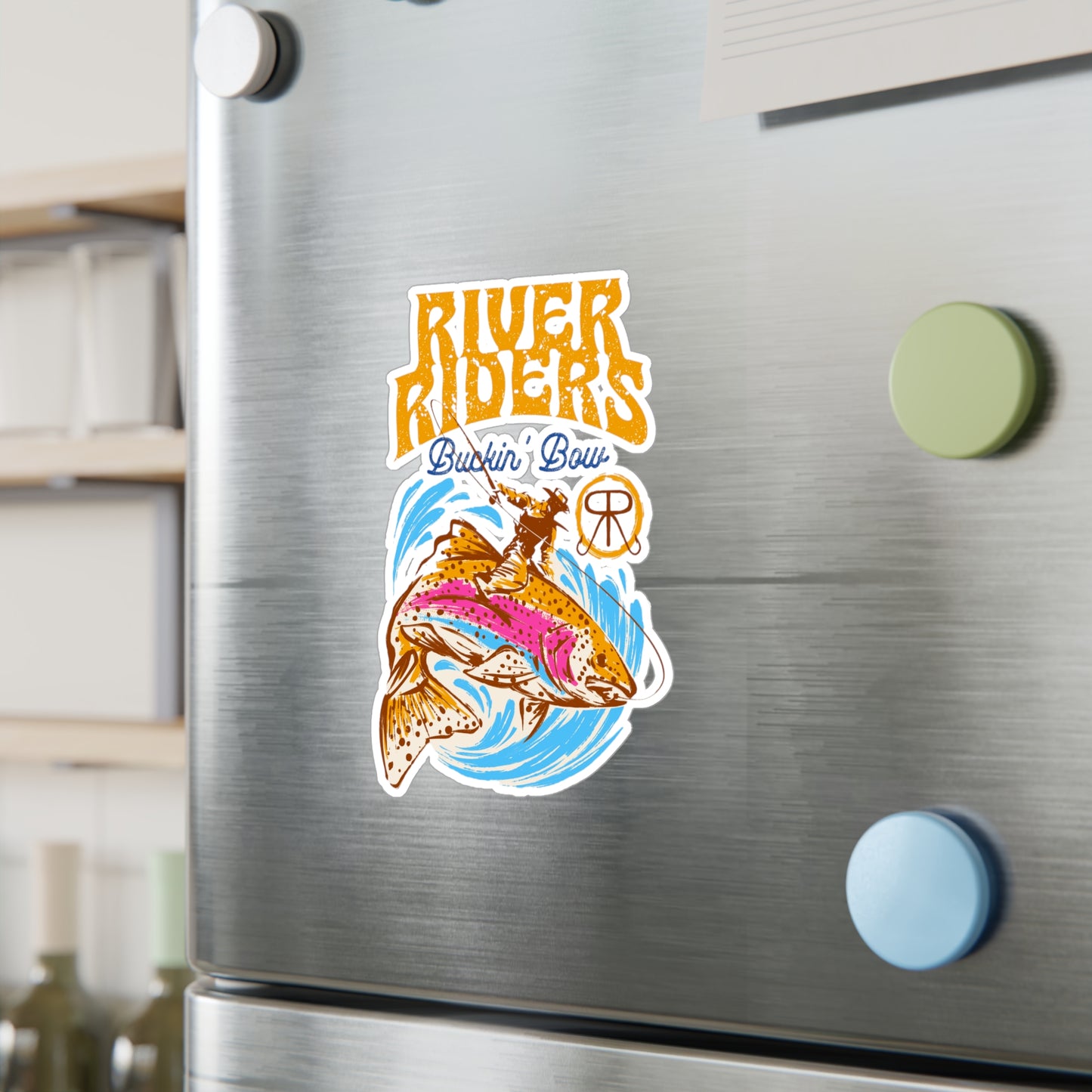 River Riders Buckin' Bow Decal