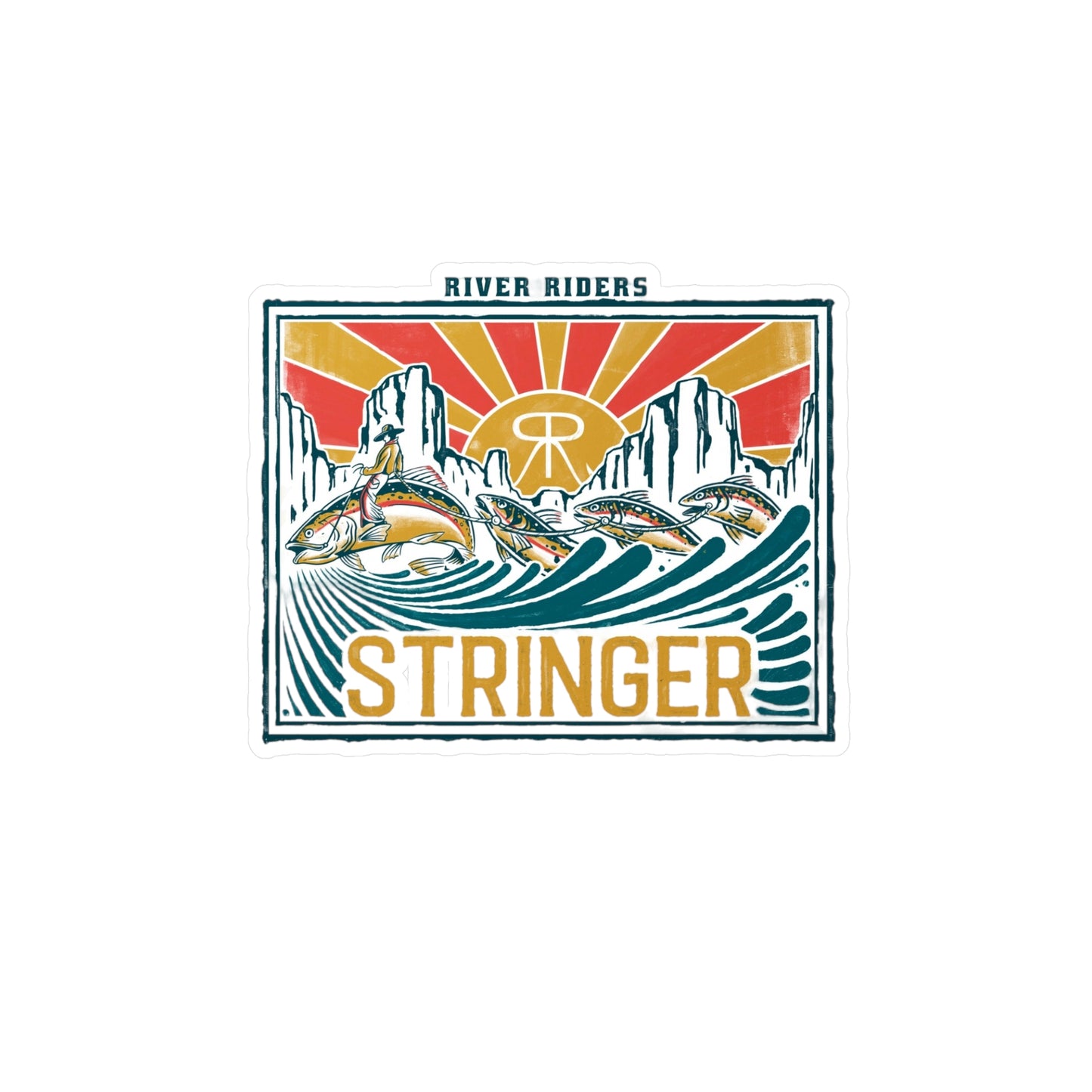 River Riders Stringer Decal