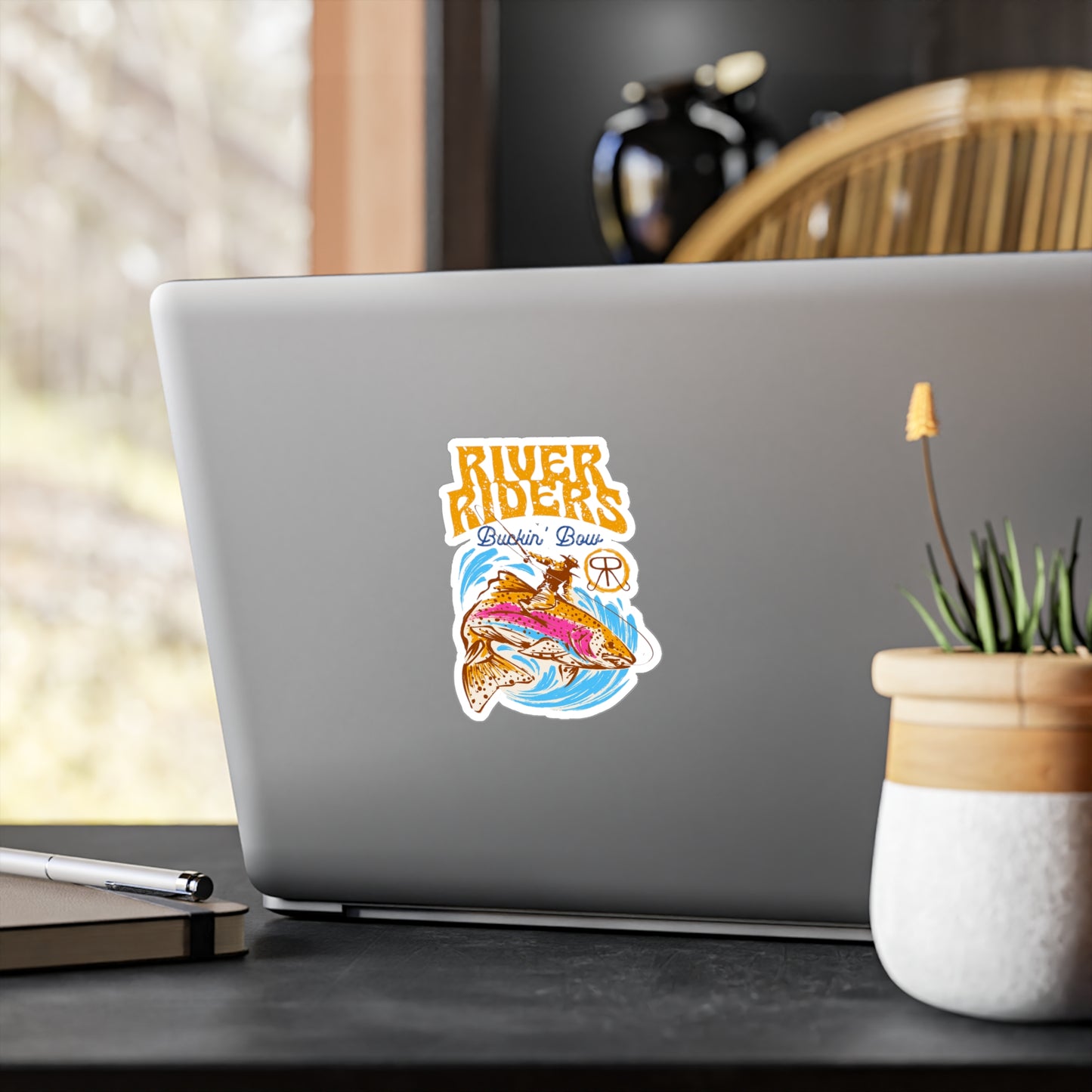 River Riders Buckin' Bow Decal