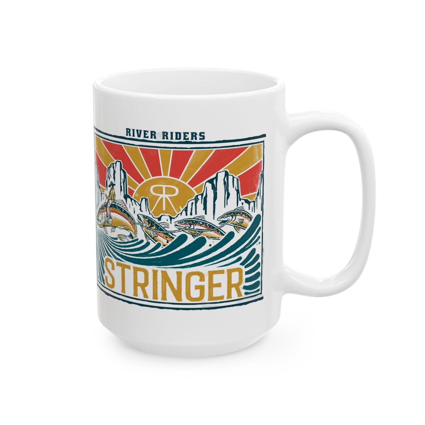 River Riders Stringer Ceramic Mug