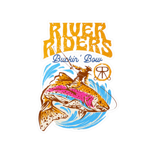 River Riders Buckin' Bow Decal