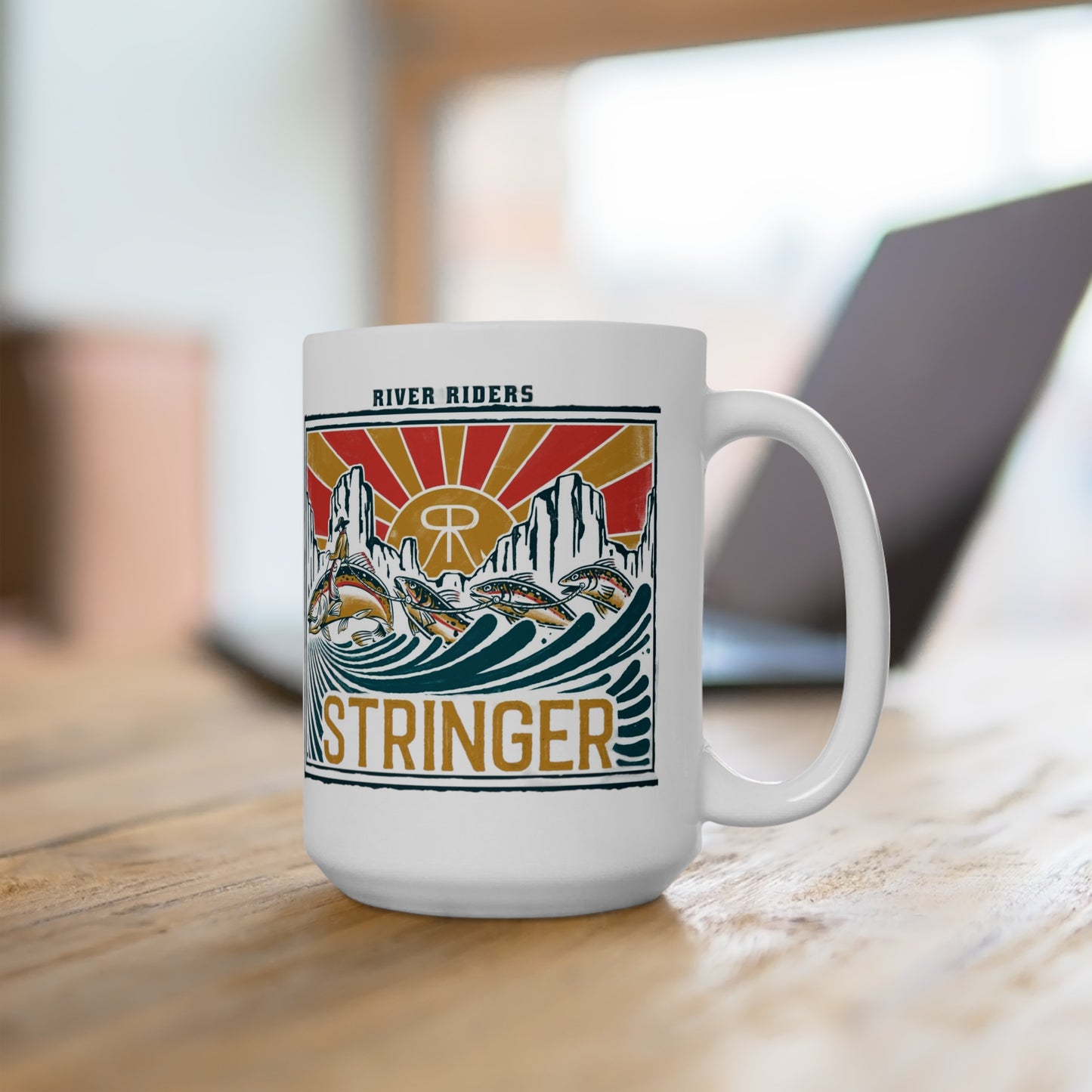 River Riders Stringer Ceramic Mug