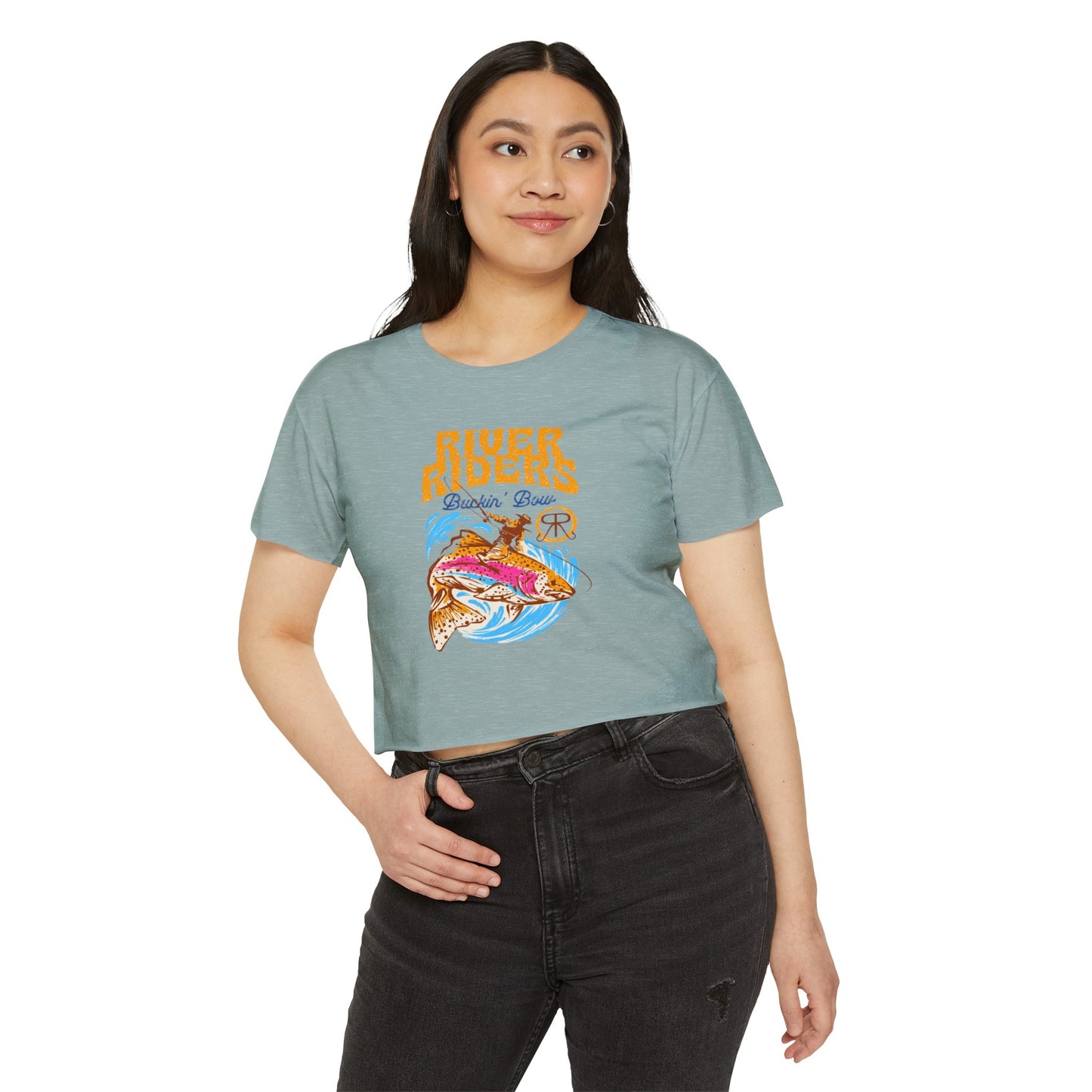 River Riders Buckin' Bow Crop Top