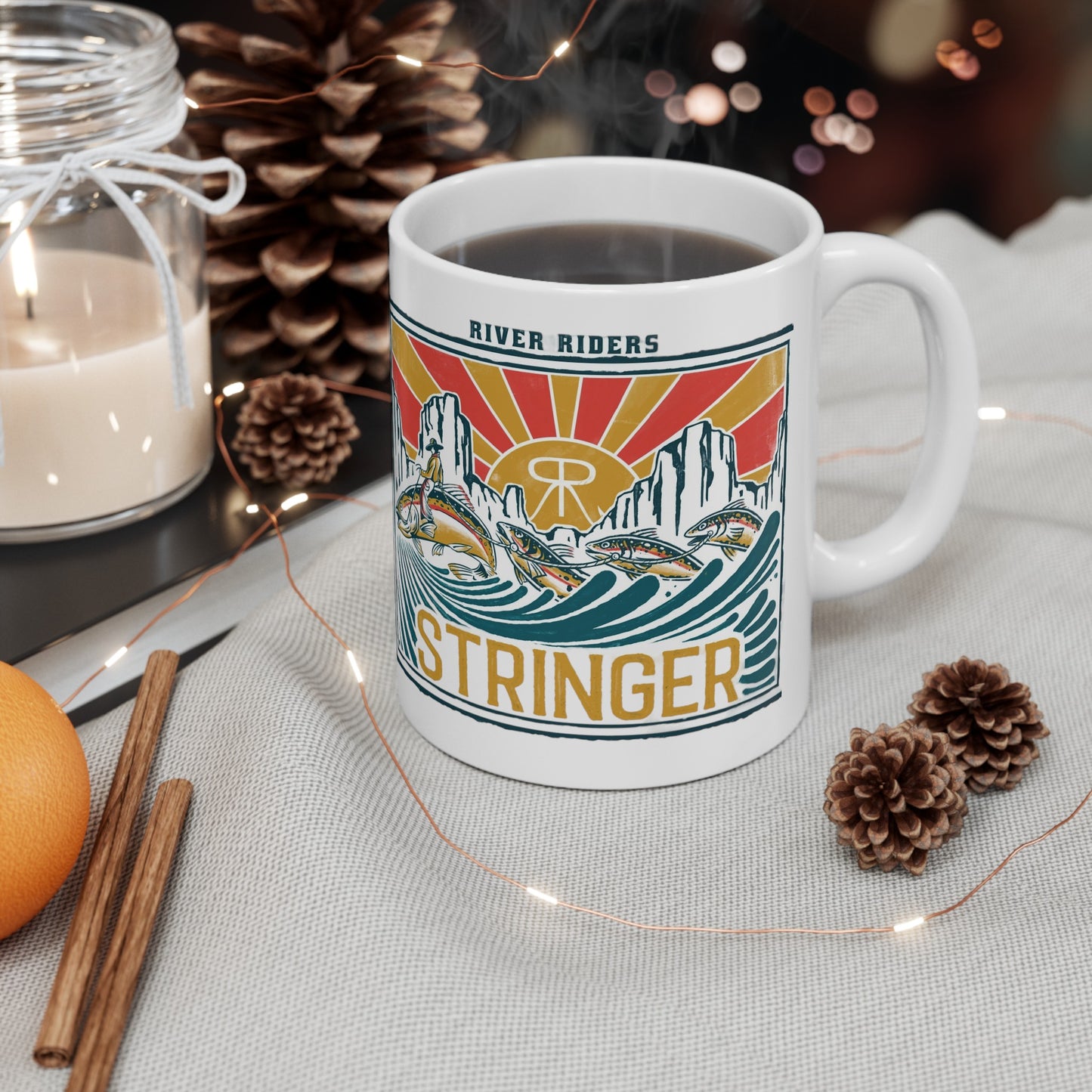 River Riders Stringer Ceramic Mug