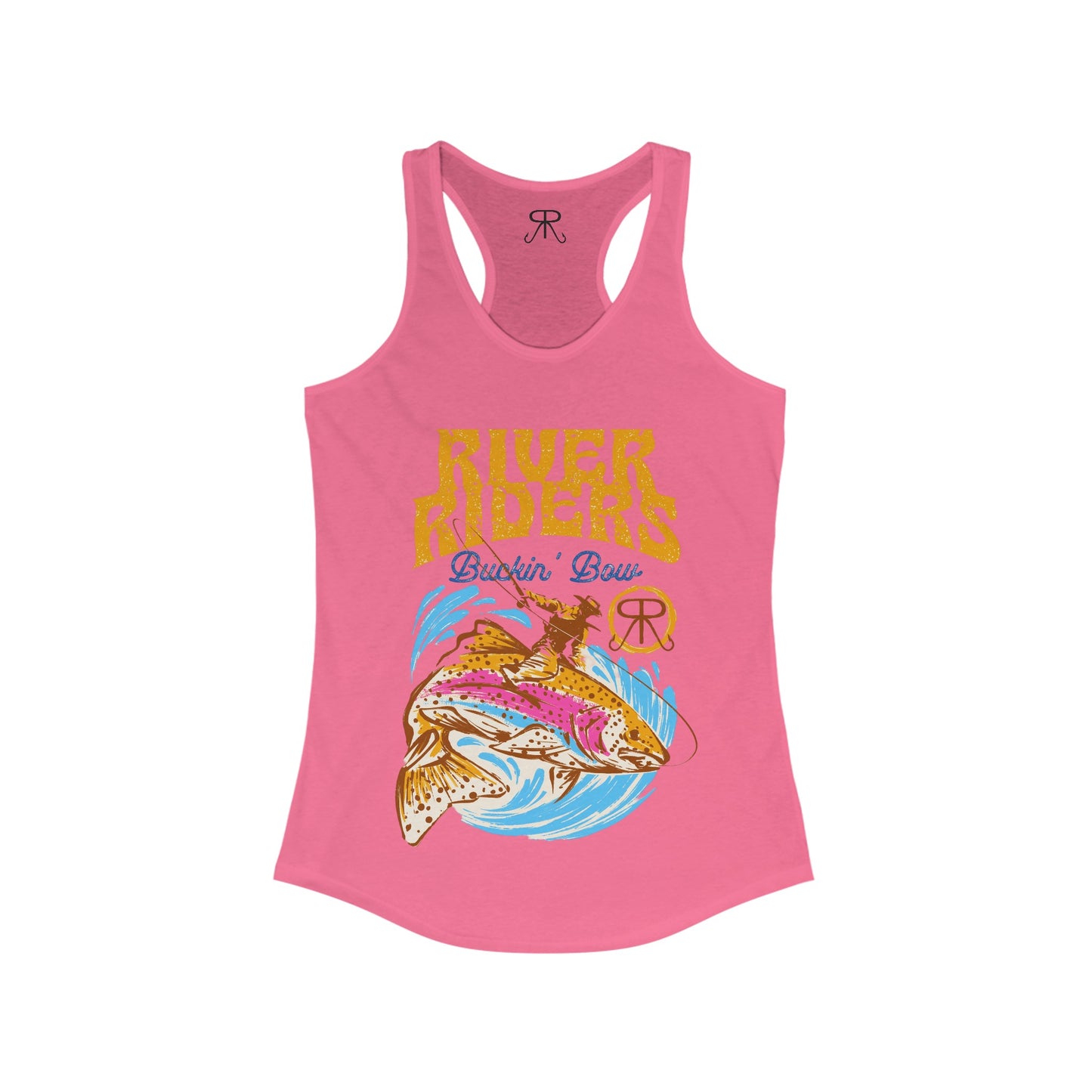 River Riders Buckin' Bow Racerback Tank