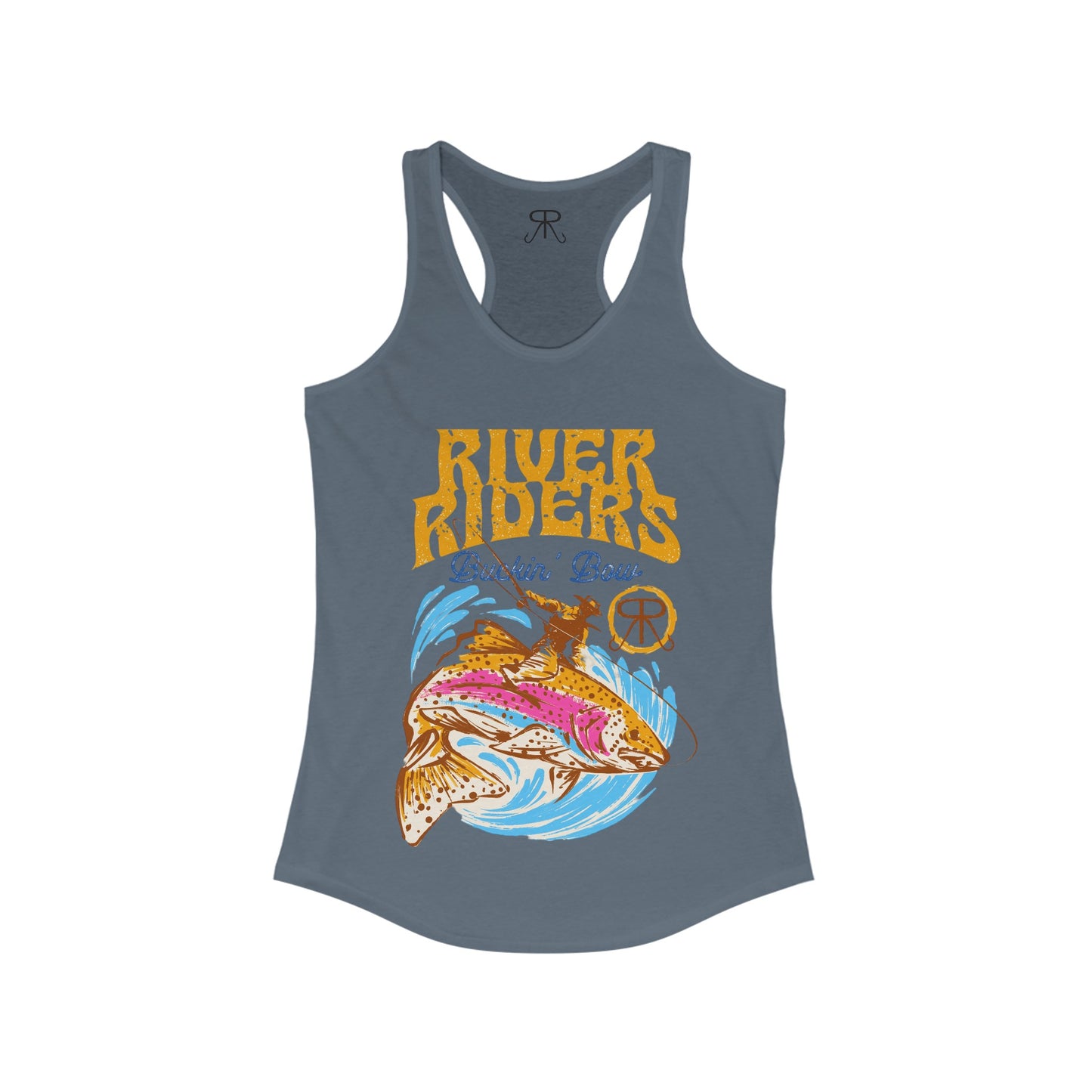 River Riders Buckin' Bow Racerback Tank