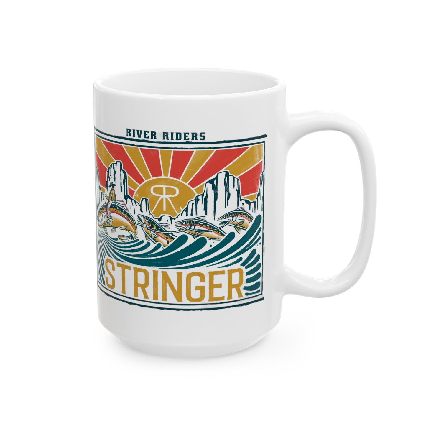 River Riders Stringer Ceramic Mug